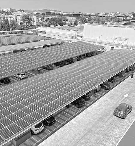 Solar Carport von Stahlzart. Modern Design (2+ E Autos)